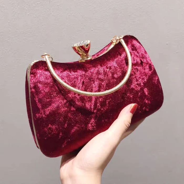 Velvet Flask Clutch